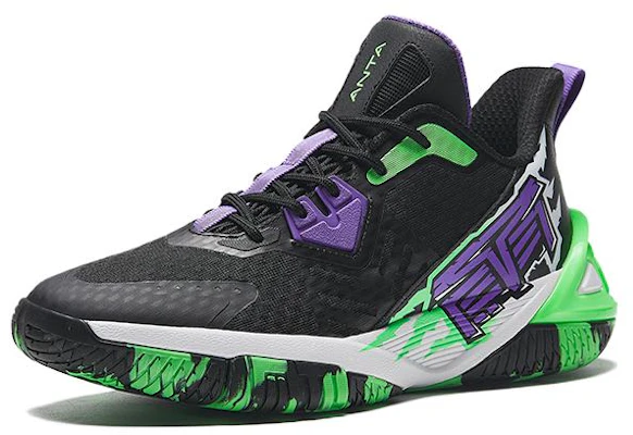 (Preschool) Anta Overbearing Mid 'Black Purple Green' 312331127-6 Order (Preschool) Anta Overbearing Mid 'Black Purple Green' 312331127-6