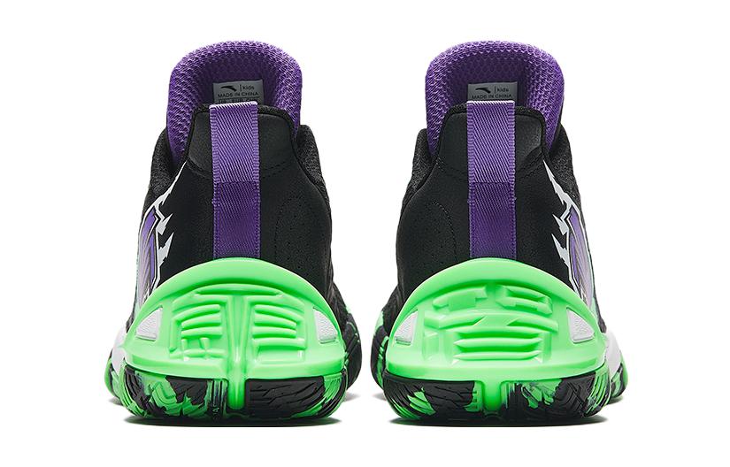 Shop (Preschool) Anta Overbearing Mid 'Black Purple Green' 312331127-6