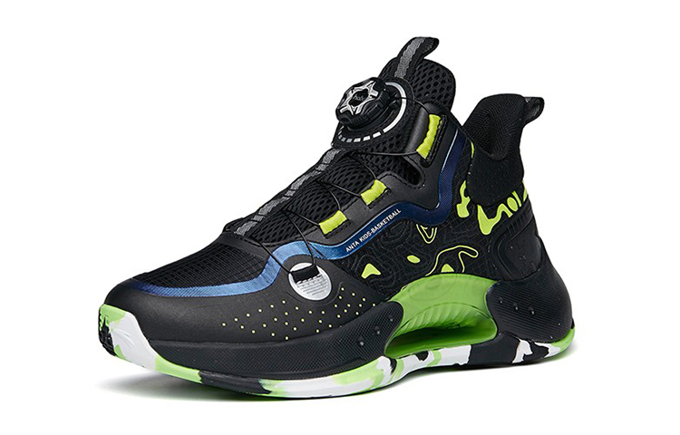 (PS) Anta Qing Kuang High Basketball Shoes 'Black Green' 圖 2