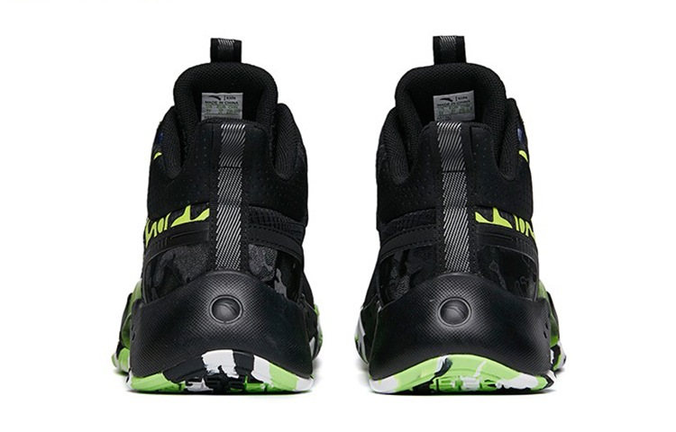 (PS) Anta Qing Kuang High Basketball Shoes 'Black Green' 圖 4