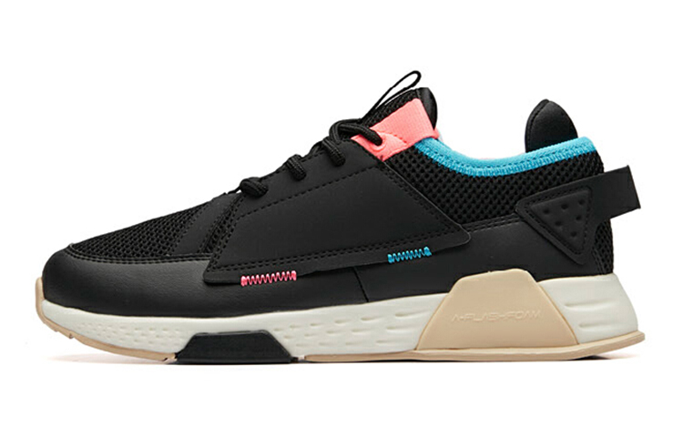 (Preschool) Anta Retro Low Running Shoe 'White Black Pink' A33938828-5