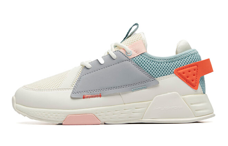 (Preschool) Anta Retro Low Running Shoes 'White Grey Aqua' A33938828-4