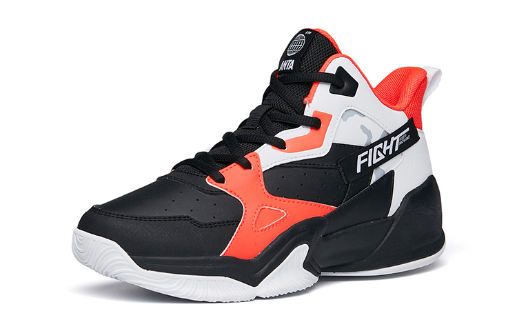 Order (PS) Zapatillas de Baloncesto Anta Retro Velcro 'Negro Rojo Blanco' 312211105-3