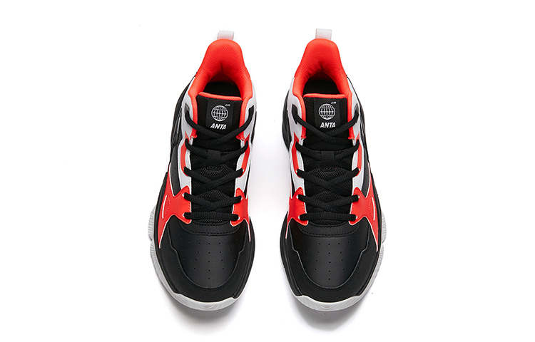 Lookbook (PS) Zapatillas de Baloncesto Anta Retro Velcro 'Negro Rojo Blanco' 312211105-3