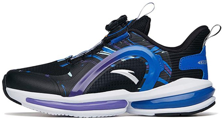 大童 Anta安踏 旋轉扣 低幫 兒童跑步鞋 黑藍 Buy 大童 Anta安踏 旋轉扣 低幫 兒童跑步鞋 黑藍