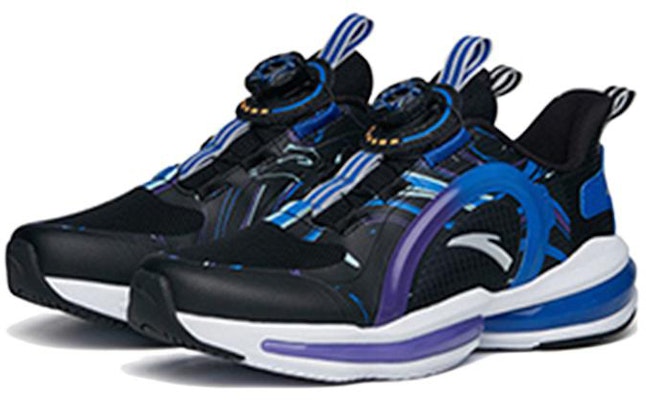 大童 Anta安踏 旋轉扣 低幫 兒童跑步鞋 黑藍 Lookbook 大童 Anta安踏 旋轉扣 低幫 兒童跑步鞋 黑藍