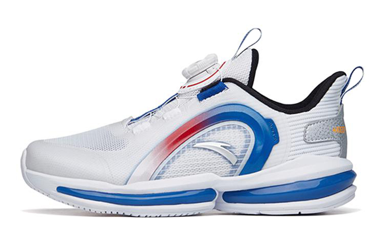 Buy (Preschool) Anta Rotating Buckle Low Running Shoes 'White Blue' 312225550-2