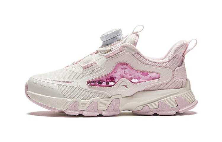 (Preschool) Anta Round-Toe Knob 'White Pink Purple' 322419982-3
