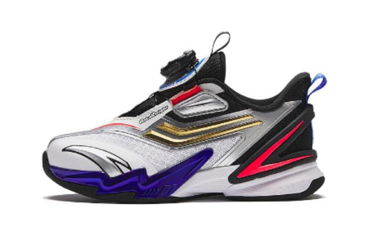 (Preschool) Anta Round Toe Knob 'Black White' 312419961-1