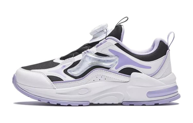 (Preschool) Anta Round Toe Knob 'Black White Purple' 322348801-4