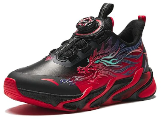 (PS) Anta Lage Sneakers ''Zwart Rood'' Met Ronde Neus 312415511N-10 Order (PS) Anta Lage Sneakers ''Zwart Rood'' Met Ronde Neus 312415511N-10