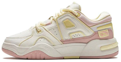 (Preschool) Anta Round Toe Lace-Up Low Top 'White Pink Yellow' 322418005-4 (Preschool) Anta Round Toe Lace-Up Low Top 'White Pink Yellow' 322418005-4