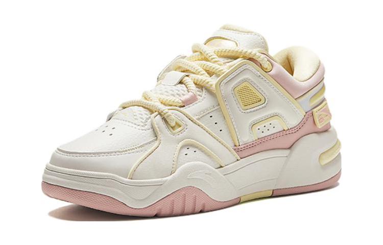 Order (PS) Anta Lage Sneakers Veters ''Wit Roze Geel'' 322418005-4
