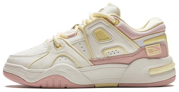 (PS) 安踏圆头系带低帮鞋‘白粉黄’ 322418005-4 Buy (PS) 安踏圆头系带低帮鞋‘白粉黄’ 322418005-4