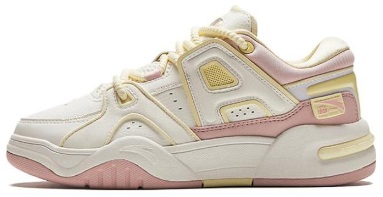 (Preschool) Anta Round Toe Lace-Up Low Top 'White Pink Yellow' 322418005-4 Buy (Preschool) Anta Round Toe Lace-Up Low Top 'White Pink Yellow' 322418005-4