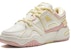 (Preschool) Anta Round Toe Lace-Up Low Top 'White Pink Yellow' 322418005-4