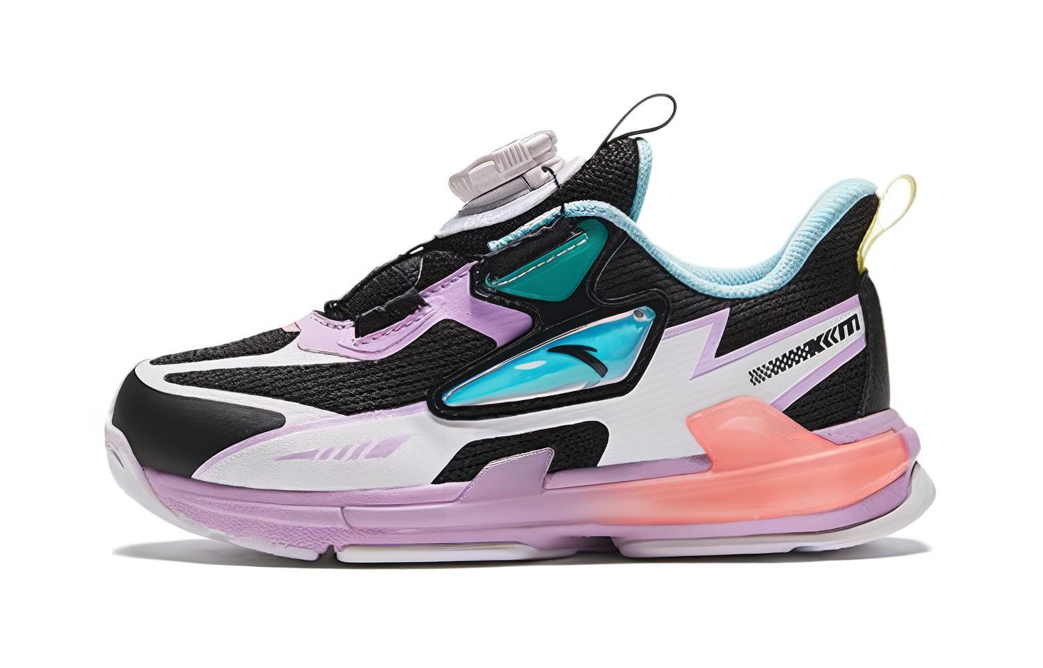 (Preschool) Anta Runner 'Black Purple' 322419962-4