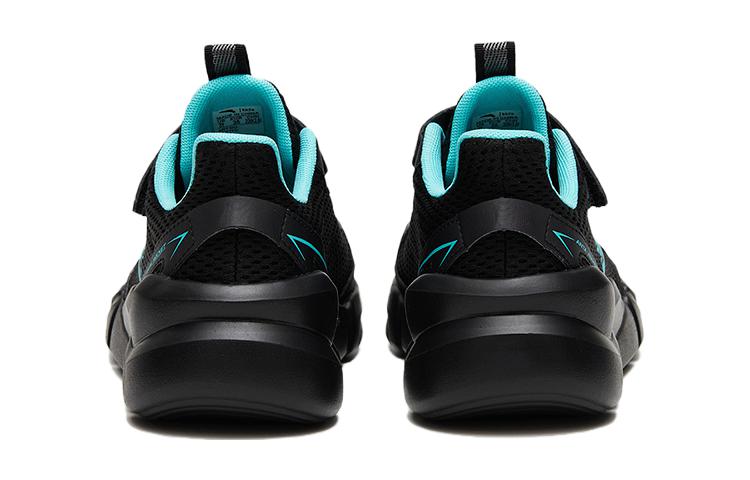 Shop 大童 Anta安踏 緩震耐磨 低筒 兒童跑步鞋 黑綠