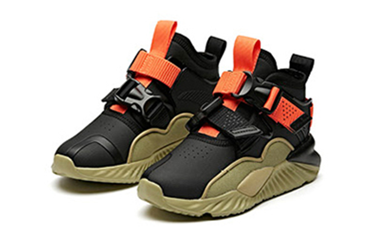 (PS) Anta Running Shoe 'Black Green Orange Fleece' 圖 3