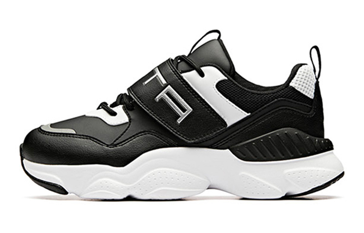 (PS) Anta Running Shoe 'Black White Silver Fleece'