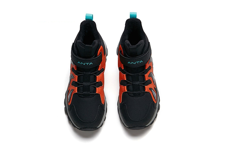 (PS) Anta Running Shoes 'Black Orange Fleece' 圖 3
