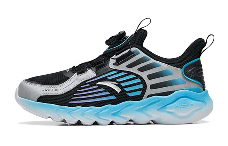 Buy (PS) Sepatu Lari Anta 'Hitam Silver Biru' 312235595R-2