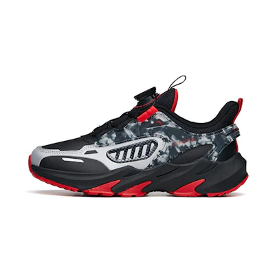 (PS) Anta Running Shoes 'Black Silver Red'