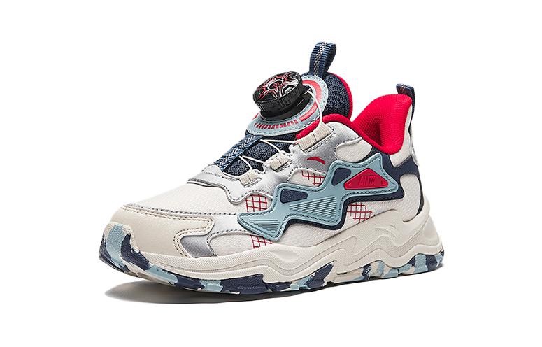 Order 中童 安踏兒童 加絨保暖 減震耐磨 低筒 兒童跑步鞋 黑白藍