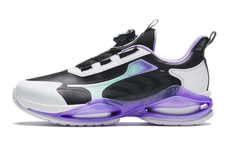 Buy 大童 安踏兒童 舒適百搭 防滑減震 低幫 兒童跑步鞋 黑白紫