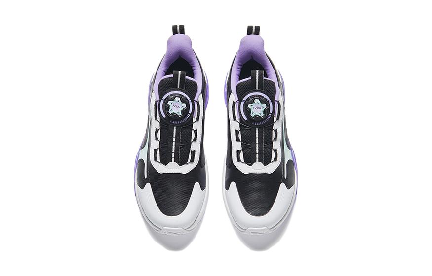 Lookbook 大童 安踏兒童 舒適百搭 防滑減震 低幫 兒童跑步鞋 黑白紫