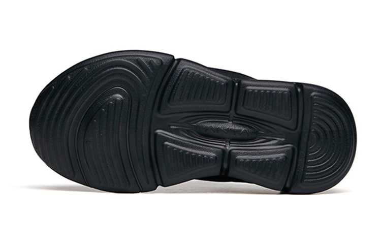 Purchase 安踏 革面輕便跑步鞋 中童 藍黑