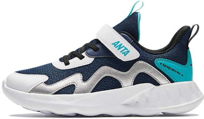 (PS) Anta Sepatu Lari Rendah 'Hitam Putih Biru' A312415512-3 Buy (PS) Anta Sepatu Lari Rendah 'Hitam Putih Biru' A312415512-3