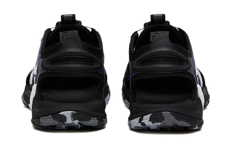 Shop 大童 Anta安踏 舒適百搭 防滑防踢兒童涼鞋 黑藍