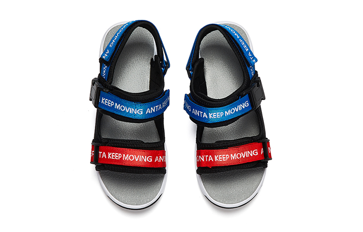 Shop (Preschool) Anta Sandal 'Black Blue Red' 31826904-2