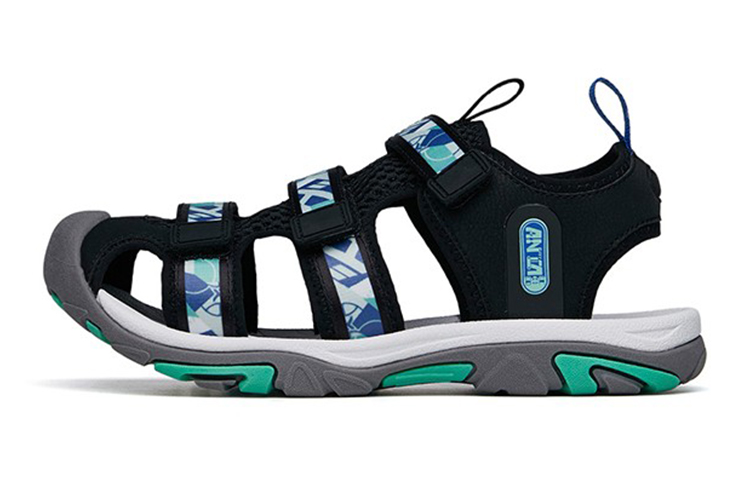 (Preschool) Anta Sandal 'Black Green' 312226930-2