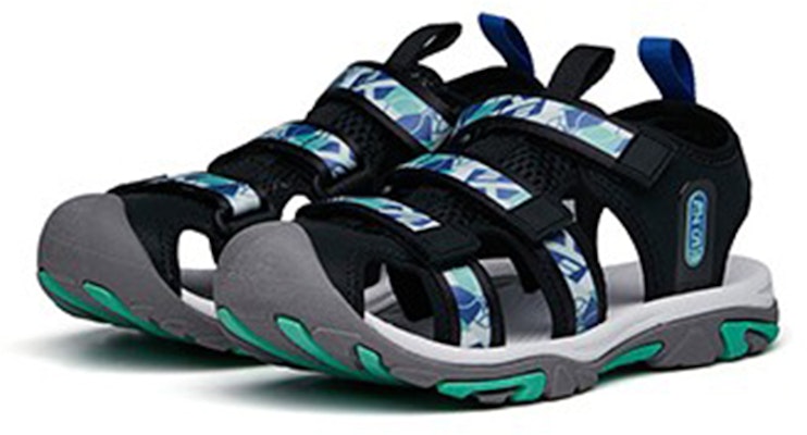 大童 Anta安踏 舒適透氣沙灘涼鞋 黑綠 Lookbook 大童 Anta安踏 舒適透氣沙灘涼鞋 黑綠