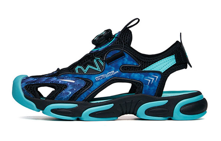 Buy (PS) アンタ サンダル 黒緑青 (Anta Sandaru Kuro Midori Ao) 312226935-4