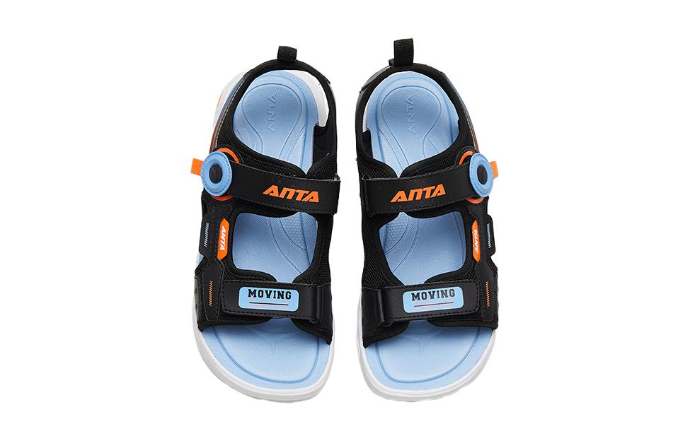 Lookbook (Preschool) Anta Sandal 'Black Orange' 312336987-1