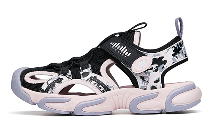 (Preschool) Anta Sandal 'Black Pink Velcro' 322226936-1