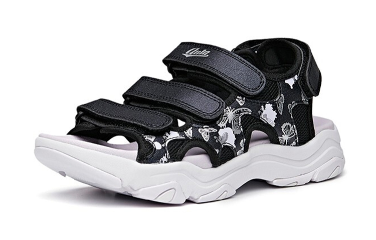 Order (Preschool) Anta Sandal 'Black Purple' 322126967-3