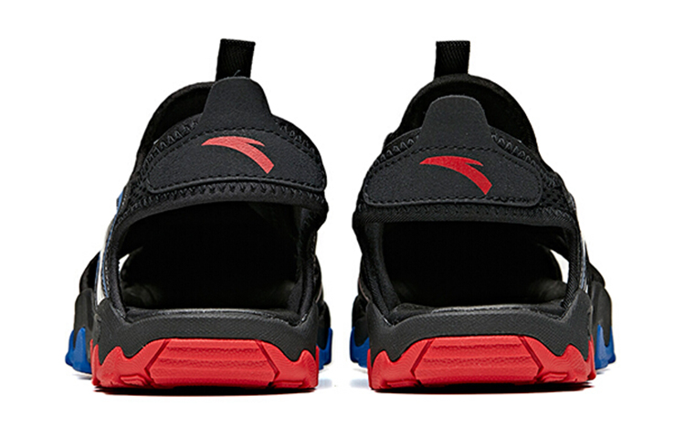 Shop (Preschool) Anta Sandal 'Black Red' 312126933-1