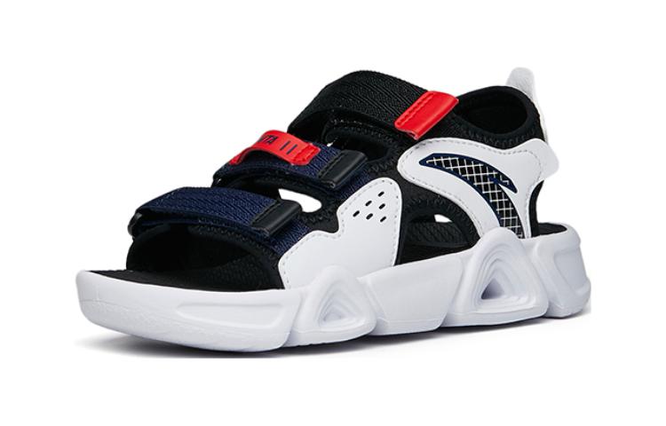 Order 中童 Anta安踏 防滑耐磨兒童涼鞋 黑白