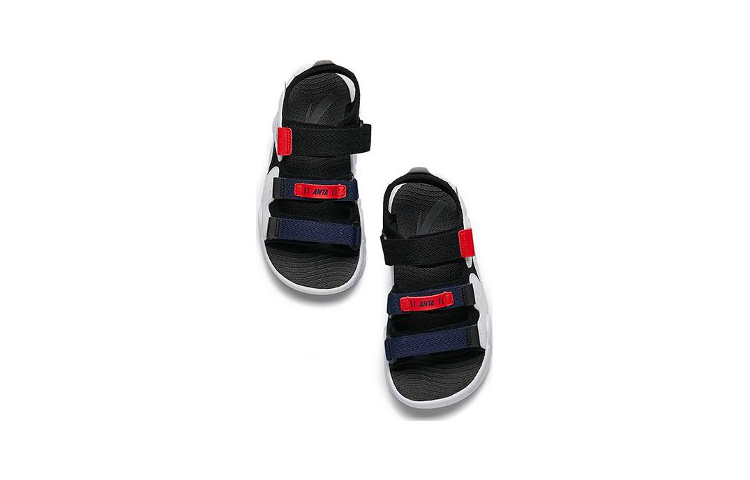 Lookbook 中童 Anta安踏 防滑耐磨兒童涼鞋 黑白