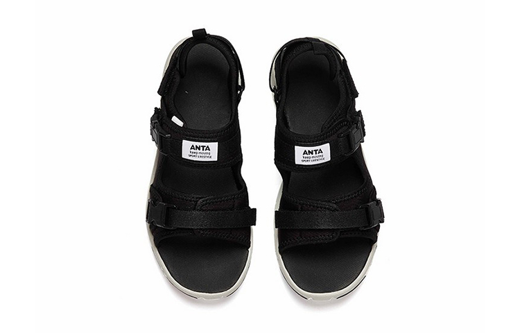 Lookbook (Preschool) Anta Sandal 'Black White' A312124697-4
