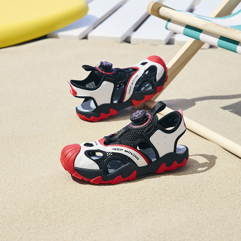 Cheap (Preschool) Anta Sandal 'Black White Red' A312326911-1