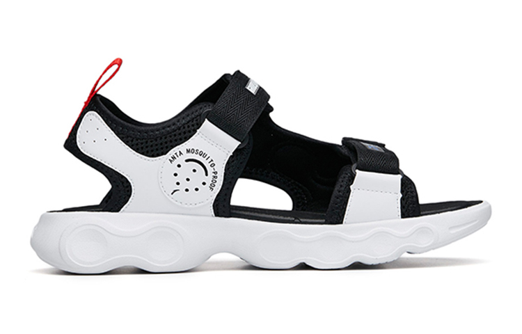 Order (Preschool) Anta Sandal 'Black White Velcro' 312226922-2
