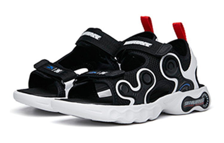 Lookbook (Preschool) Anta Sandal 'Black White Velcro' 312226922-2