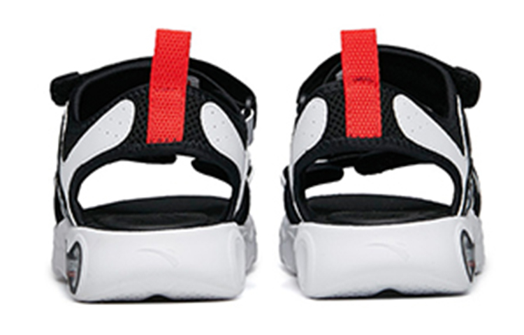 Shop (PS) Anta Sandal 'Hitam Putih Velcro' 312226922-2