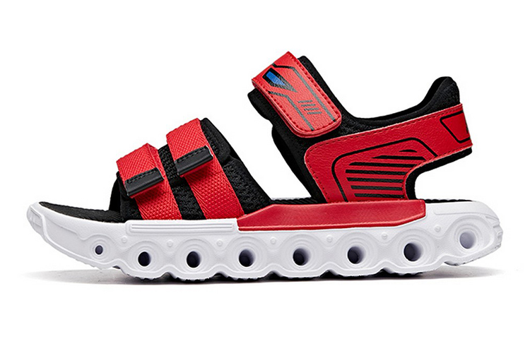 (Preschool) Anta Sandal 'Red Black Velcro' 312026933-3
