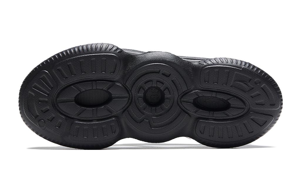 Shop 大童 Anta安踏 輕便透氣兒童涼鞋 黑